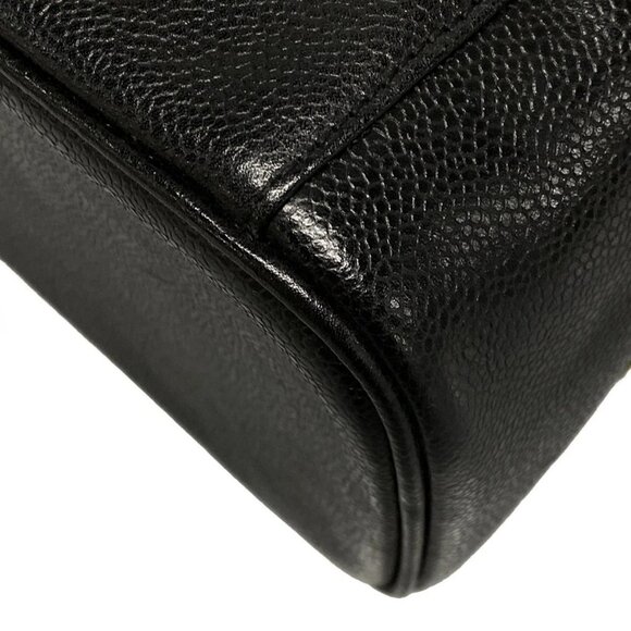 Auth CHANEL - A01997 Black Calfskin Vanity Bag Gold hardware - Picture 3 of 16